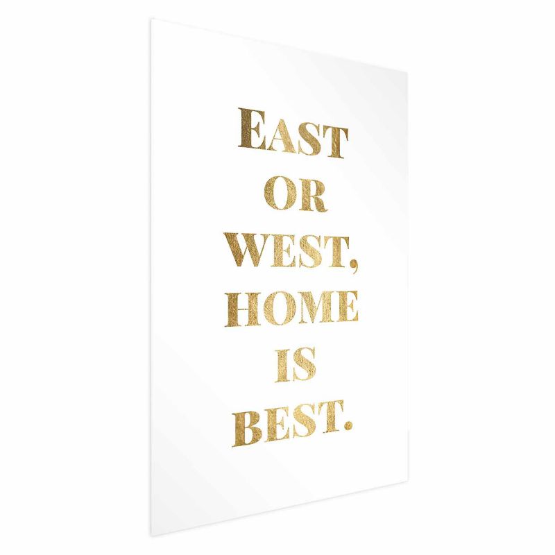 Artgeist Gold Home plakat 21 x 30 cm uden ramme, 1 stk