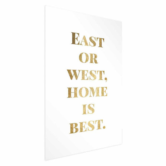 Artgeist Gold Home plakat 21 x 30 cm uden ramme, 1 stk