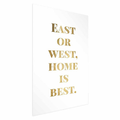 Artgeist Gold Home plakat 29,7 x 42 cm uden ramme, 1 stk