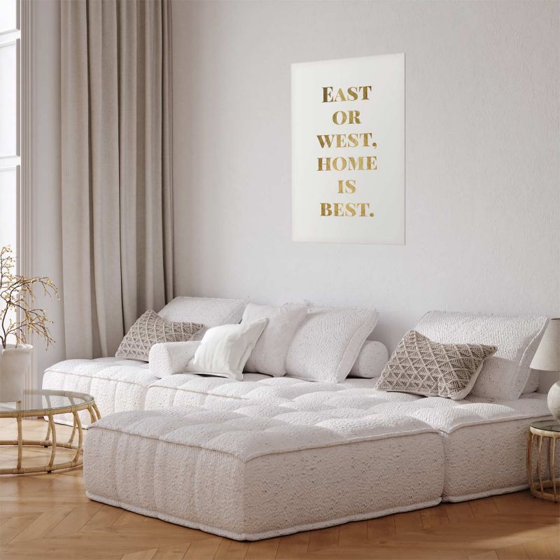 Artgeist Gold Home plakat 29,7 x 42 cm uden ramme, 1 stk