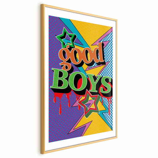 Artgeist Good Boys plakat 60x90 cm med guldramme, 1 stk