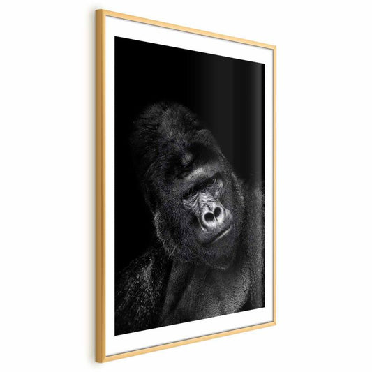 Artgeist plakat gorilla 40 x 60 cm med guldramme 1 stk