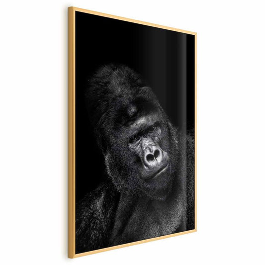 Artgeist plakat gorilla 60 x 90 cm med guldramme, 1 stk