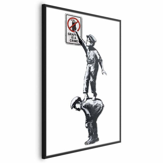 Artgeist graffiti plakat 21 x 30 cm med sort ramme, 1 stk.