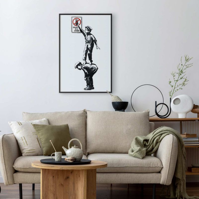 Artgeist graffiti plakat 21 x 30 cm med sort ramme, 1 stk.