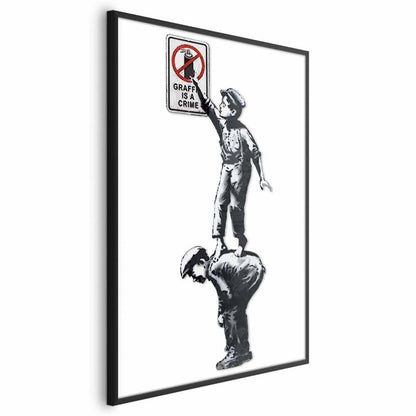 Artgeist graffiti-plakat 29,7 x 42 cm med sort ramme, 1 stk