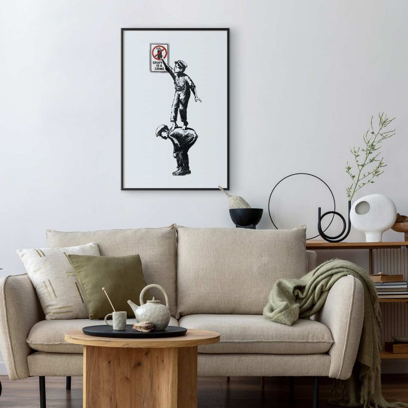 Artgeist graffiti-plakat 29,7 x 42 cm med sort ramme, 1 stk
