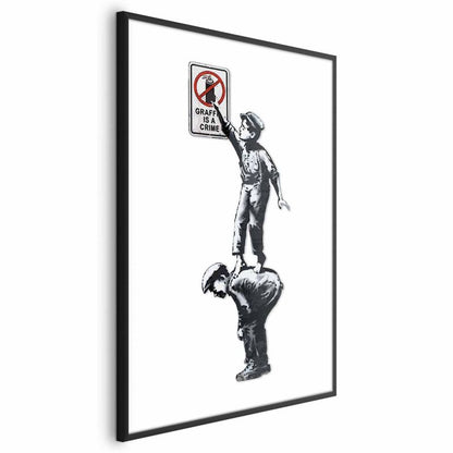 Artgeist graffiti-plakat 40 x 60 cm med sort ramme, 1 stk
