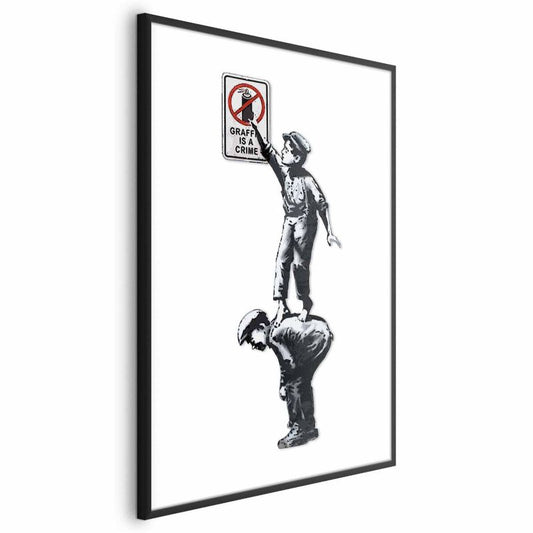 Artgeist graffiti-plakat 40 x 60 cm med sort ramme, 1 stk