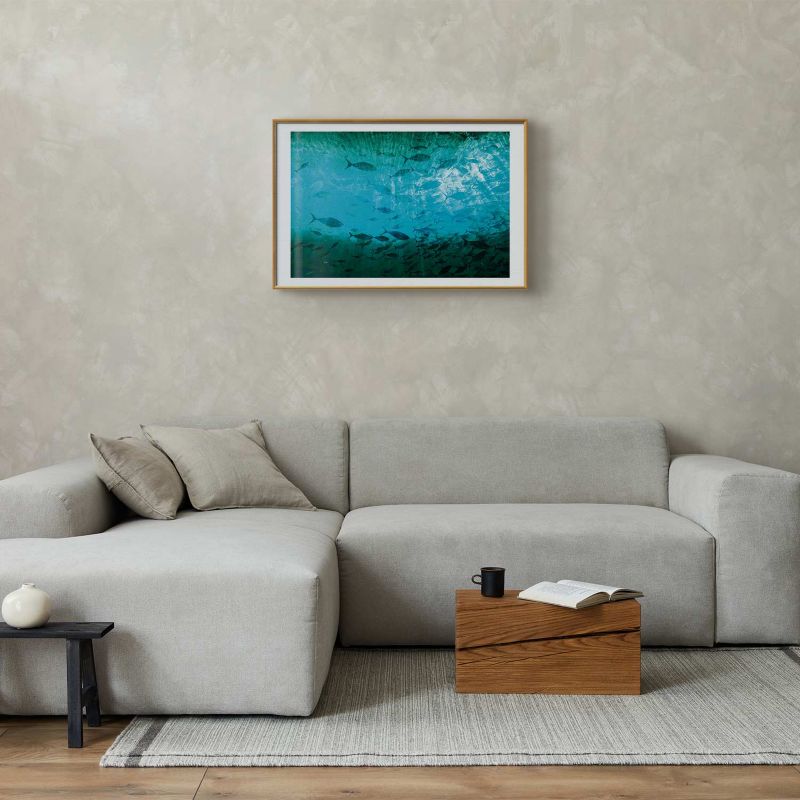 Plakat Artgeist Fiskestime 90 x 60 cm med guldramme, 1 stk