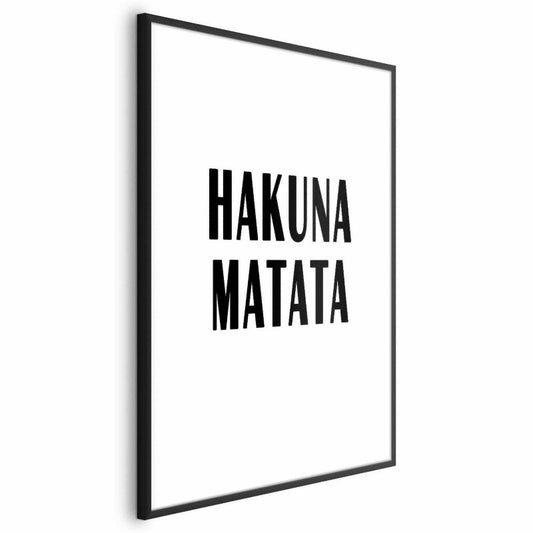 Artgeist Hakuna Matata plakat 29,7 x 42 cm med sort ramme, 1 stk