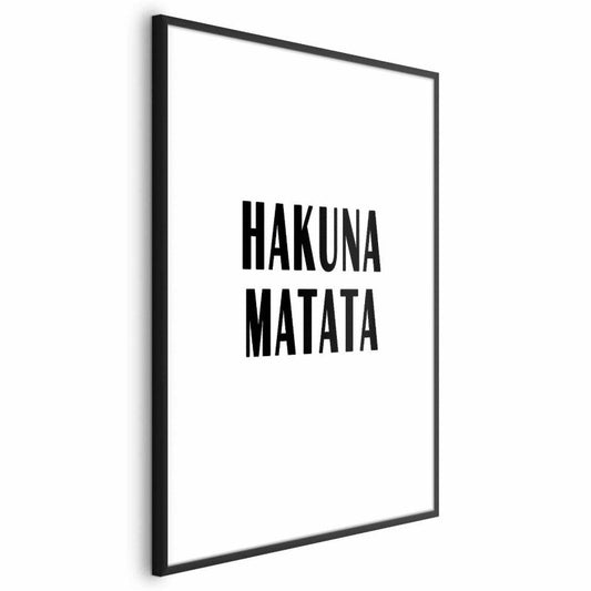 Artgeist Hakuna Matata plakat 40 x 60 cm med sort ramme, 1 stk