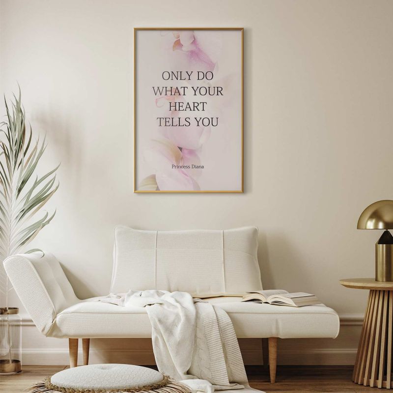 Artgeist Heart plakat 21x30 cm med guldramme, 1 stk