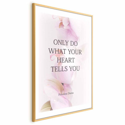 Artgeist Heart plakat 21x30 cm med guldramme, 1 stk