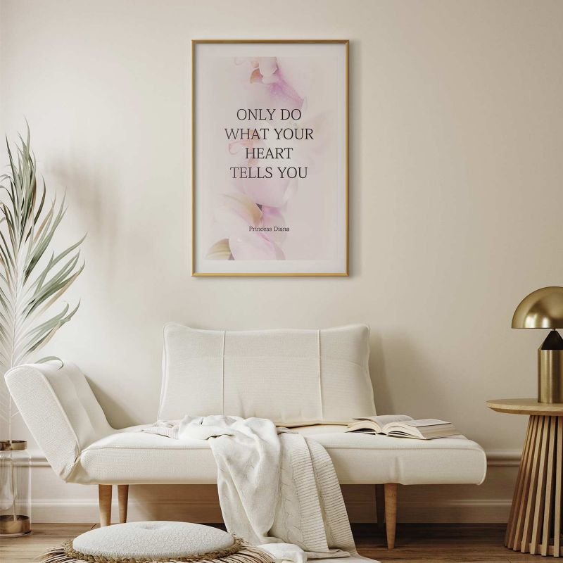 Artgeist Heart plakat 21x30 cm med guldramme, 1 stk