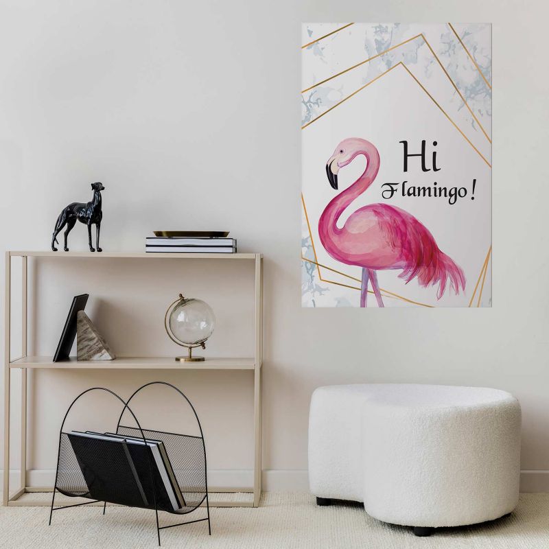 Plakat Artgeist Hi flamingo 29,7 x 42 cm uden ramme 1 stk