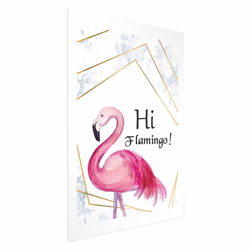 Artgeist Hi flamingo plakat 40x60 cm uden ramme, 1 stk