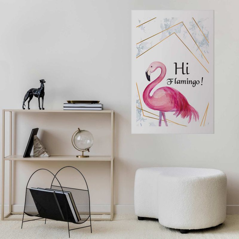 Artgeist Hi flamingo plakat 40x60 cm uden ramme, 1 stk