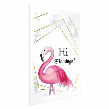 Artgeist Hi flamingo plakat 60 x 90 cm uden ramme, 1 stk