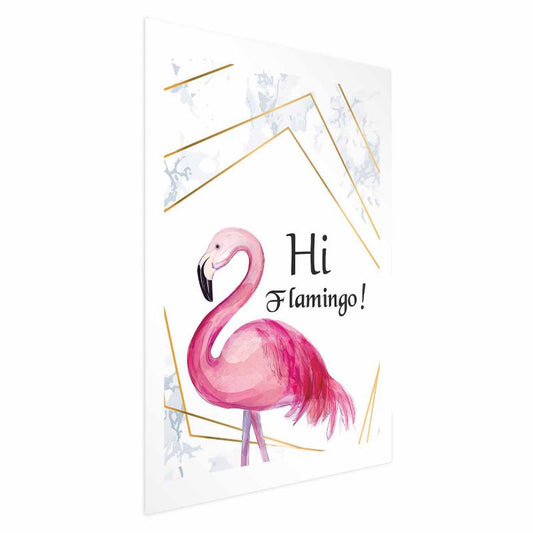 Artgeist Hi flamingo plakat 60 x 90 cm uden ramme, 1 stk