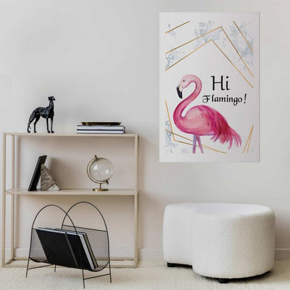 Artgeist Hi flamingo plakat 60 x 90 cm uden ramme, 1 stk