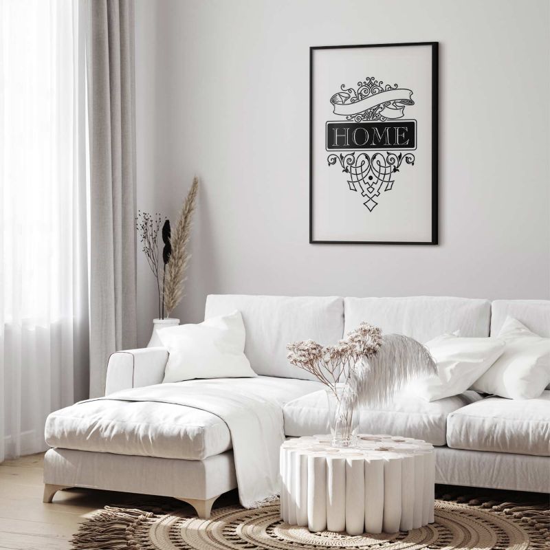 Artgeist Home plakat 21x30 cm med sort ramme, 1 stk