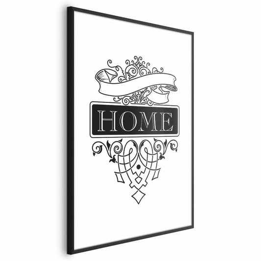 Artgeist Home plakat 40 x 60 cm med sort ramme, 1 stk