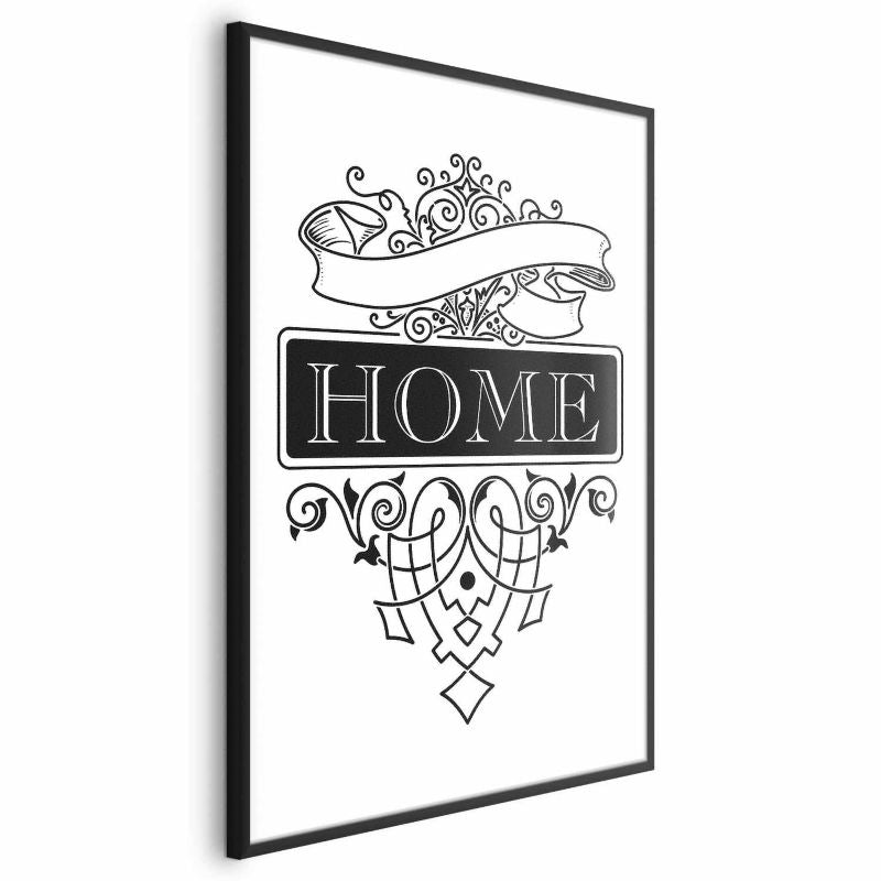 Artgeist Home plakat 40 x 60 cm med sort ramme, 1 stk