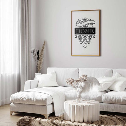 Artgeist Home plakat 40 x 60 cm med guldramme, 1 stk