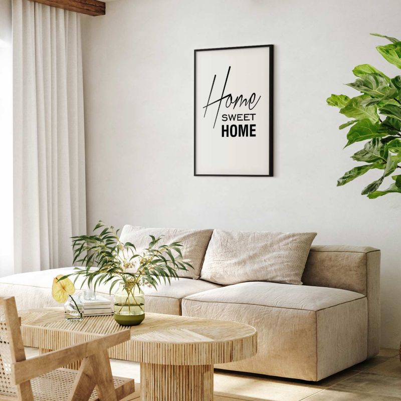 Artgeist Home plakat 60 x 90 cm med sort ramme, 1 stk