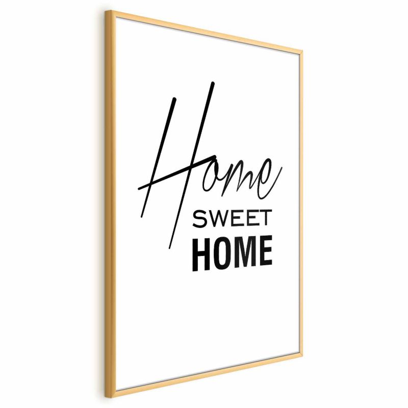 Artgeist Home plakat 60 x 90 cm med guldramme, 1 stk