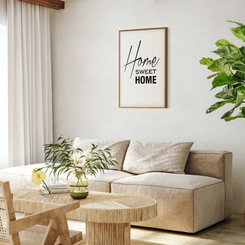 Artgeist Home plakat 60 x 90 cm med guldramme, 1 stk