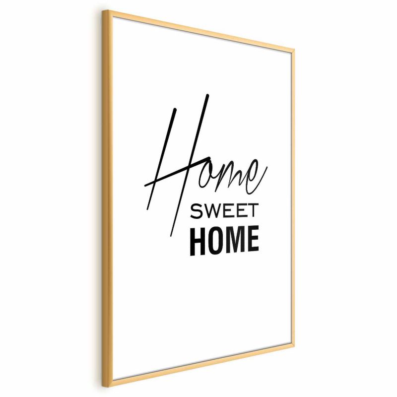 Artgeist Home plakat 60 x 90 cm med guldramme, 1 stk