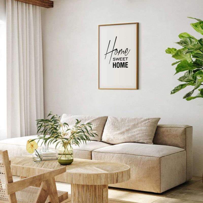 Artgeist Home plakat 60 x 90 cm med guldramme, 1 stk