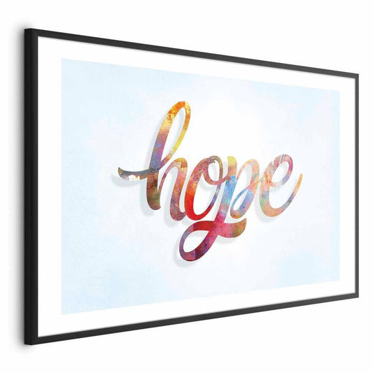 Artgeist Hope plakat 60 x 40 cm med sort ramme, 1 stk