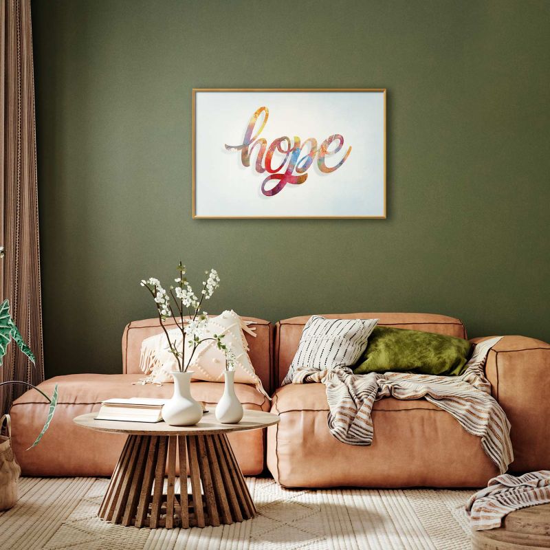 Artgeist Hope plakat 90 x 60 cm med guldramme, 1 stk