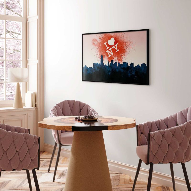 Artgeist I love NY plakat 30 x 21 cm med sort ramme, 1 stk