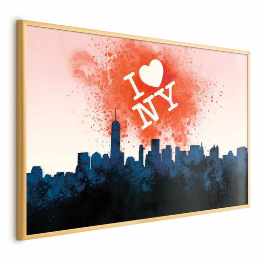 Plakat Artgeist I love NY 42 x 29,7 cm med guldramme, 1 stk