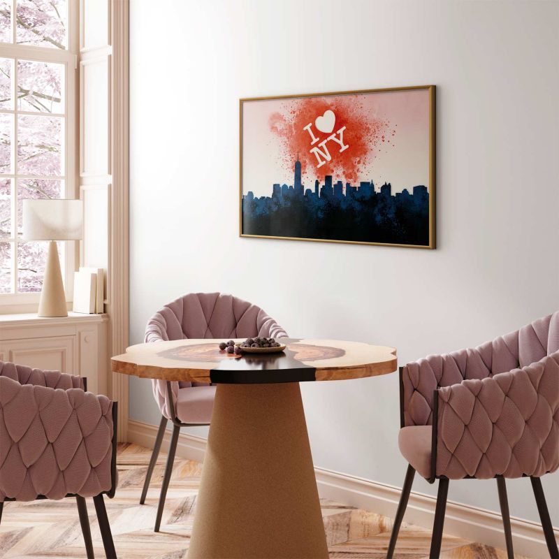 Plakat Artgeist I love NY 42 x 29,7 cm med guldramme, 1 stk