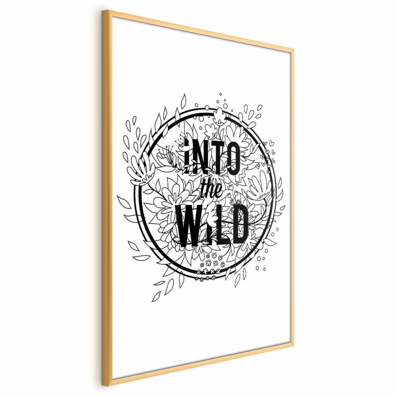 Plakat Artgeist Into the Wild 29,7 x 42 cm med guldramme, 1 stk