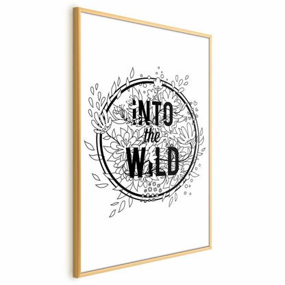 Plakat Artgeist Into the Wild 29,7 x 42 cm med guldramme, 1 stk