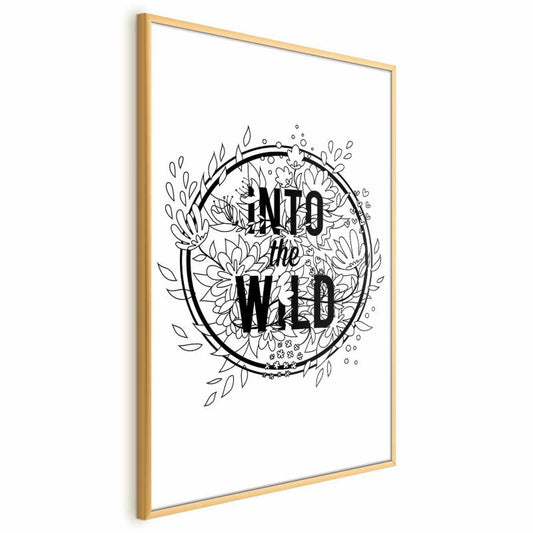 Plakat Artgeist Into the Wild 29,7 x 42 cm med guldramme, 1 stk