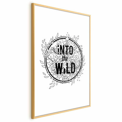 Artgeist Into the Wild plakat 40x60 cm med guldramme, 1 stk