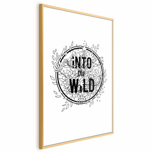 Artgeist Into the Wild plakat 40x60 cm med guldramme, 1 stk