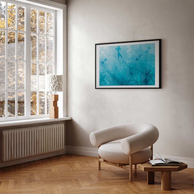 Artgeist plakat Japansk dam 60 x 40 cm med sort ramme, 1 stk