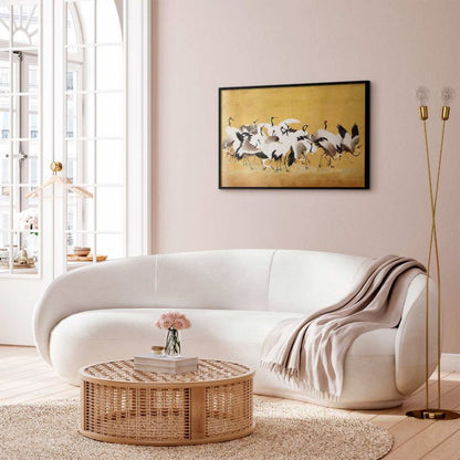 Artgeist plakat japanske traner 30 x 21 cm med sort ramme, 1 stk