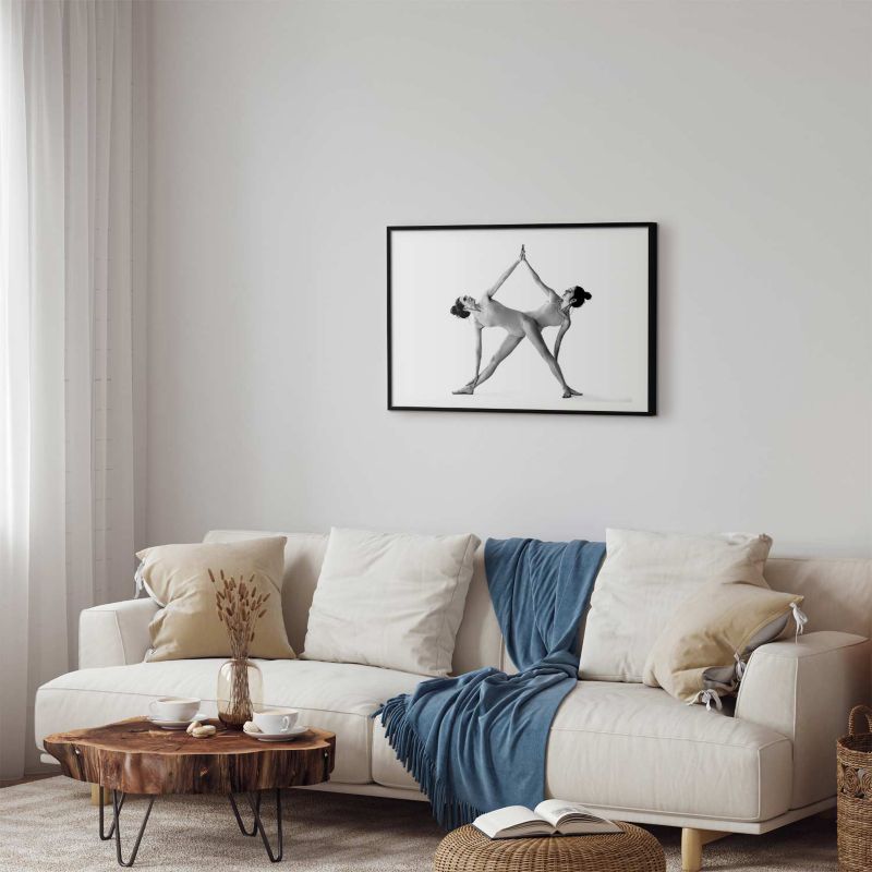 Artgeist yoga-plakat 30 x 21 cm med sort ramme, 1 stk