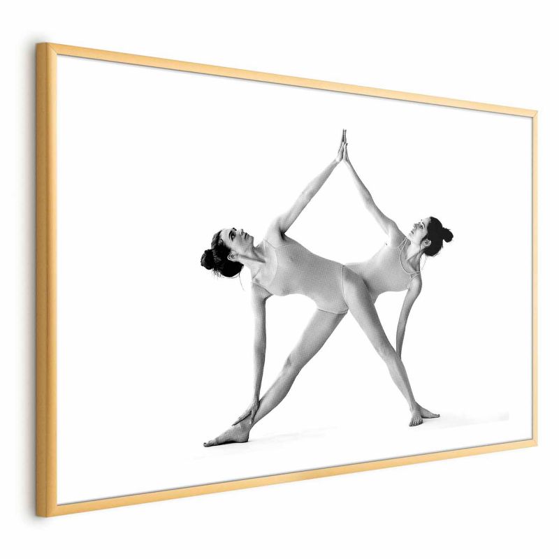 Artgeist plakat yoga 42 x 29,7 cm med guldramme, 1 stk