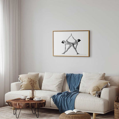 Artgeist plakat yoga 42 x 29,7 cm med guldramme, 1 stk