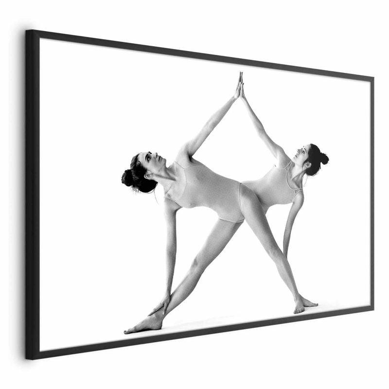 Artgeist yoga-plakat 90 x 60 cm med sort ramme, 1 stk